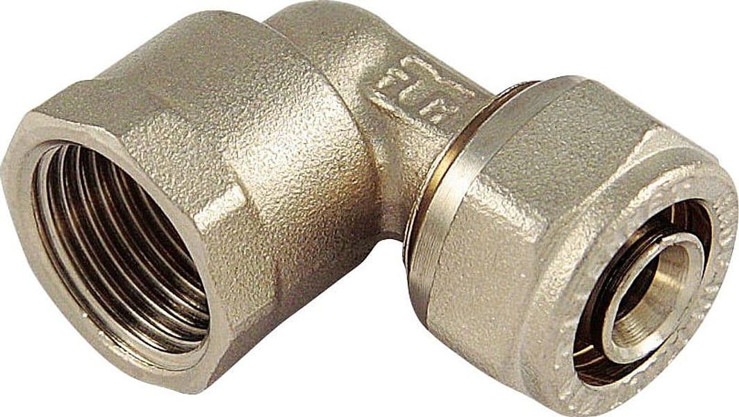 Raccordo per Tubo Multistrato Curvo Femmina Misura 16X1/2 10 Pezzi Tiemme - 2