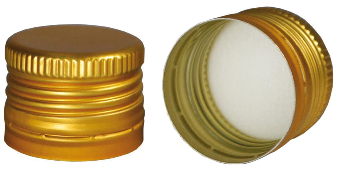 Tappo a Vite in Alluminio per Dama in Vetro Mm 35 x 18 PZ.5 - 2