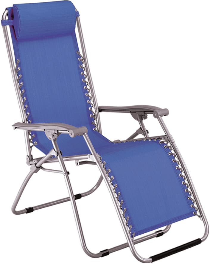 Sdraio Reclinabile Virtus Cm 65 x 90 165 x 113 H Colore Blu 2 Pezzi Tata - 2