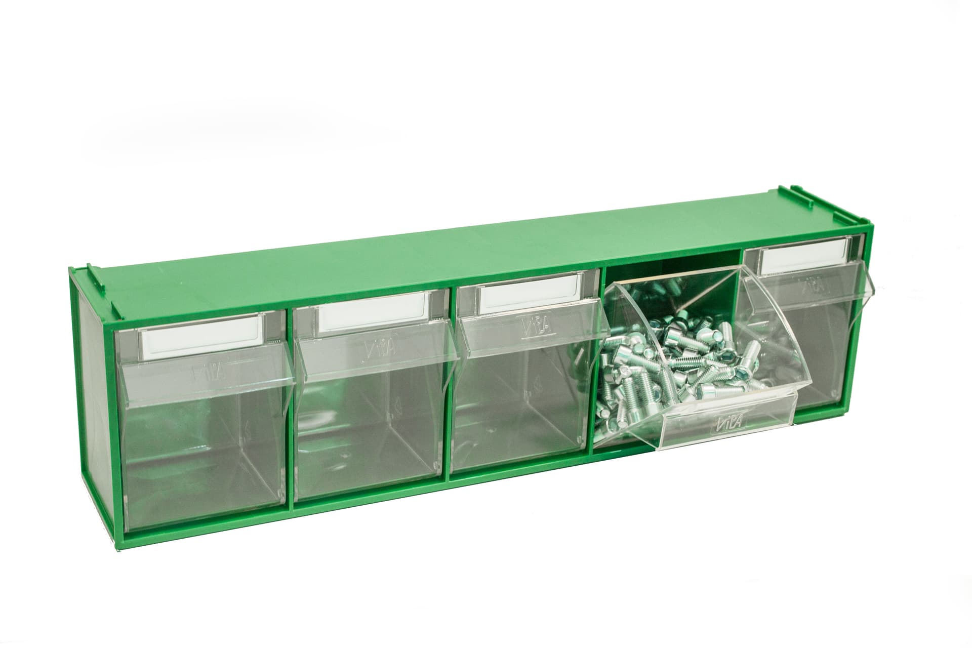 Cassettiera Componibile Fox 103 Verde 5 Cassetti Mm 600 x 135X164 H Vipa - 2