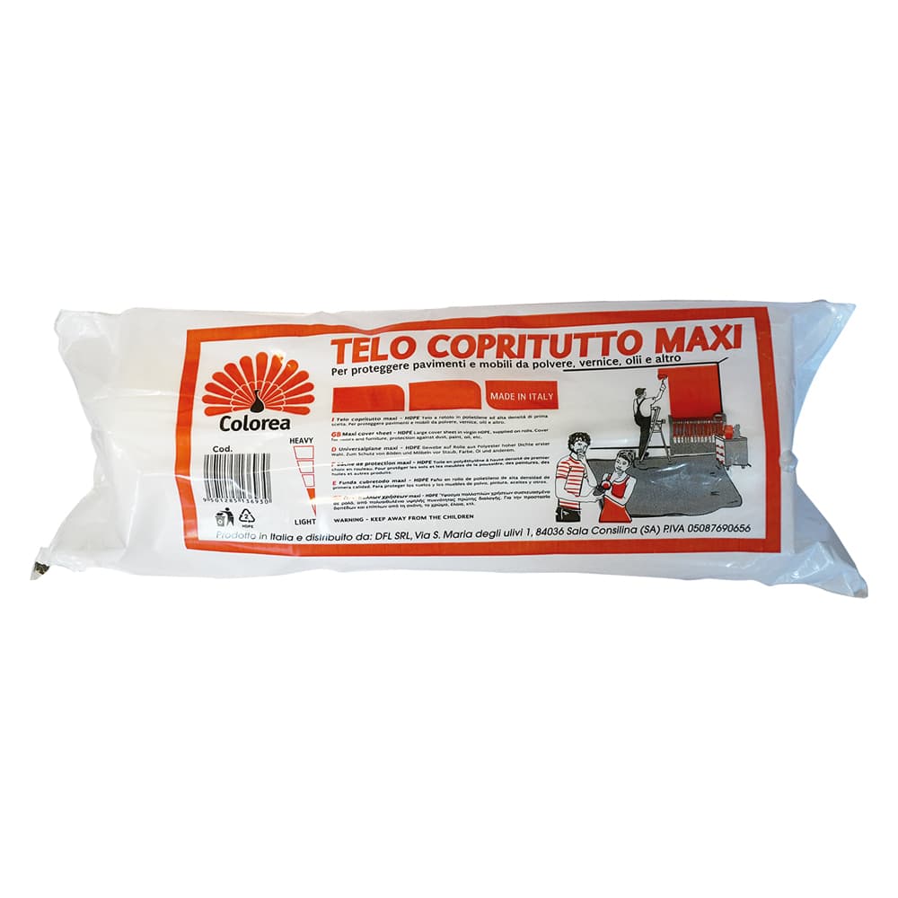 Telo Copritutto Maxi Colorea 250 gr 70 Pezzi 4 x 4 mt - 2