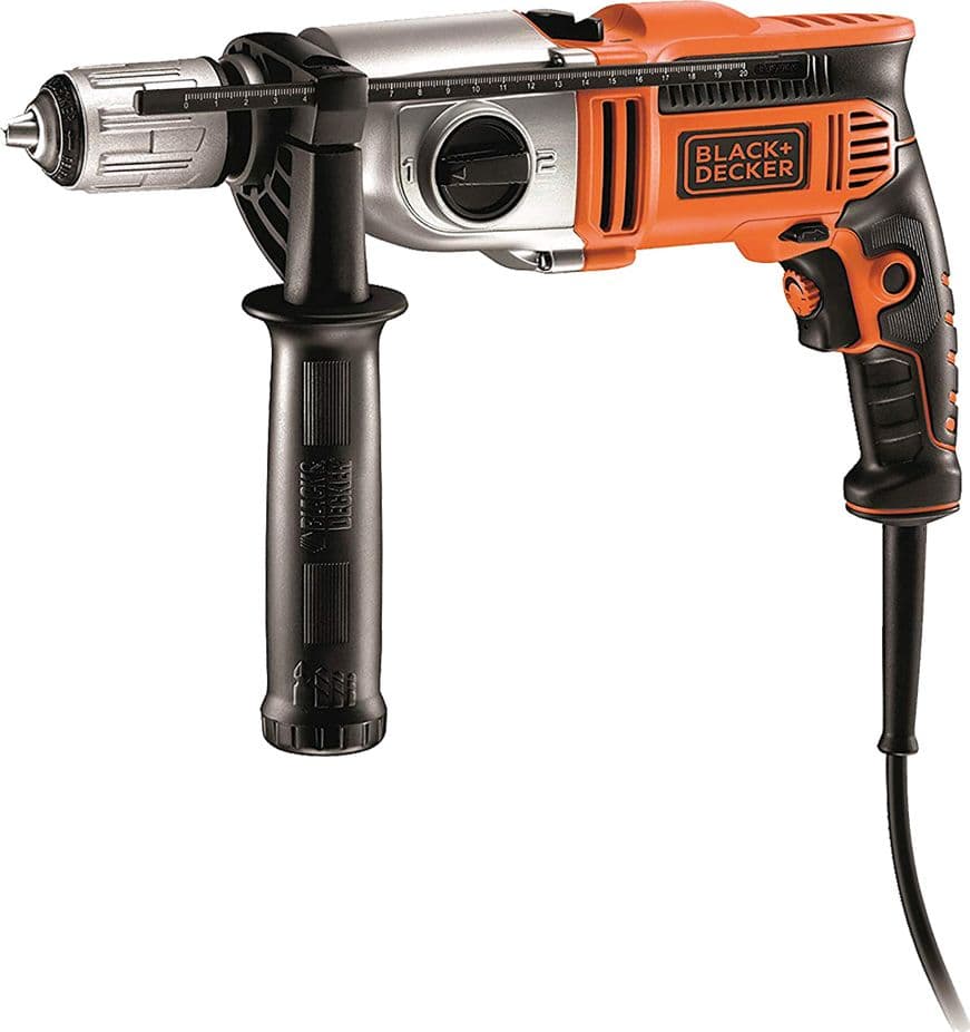 Trapano a Percussione Black Decker Kr911k Qs 910 w in Alluminio - 2