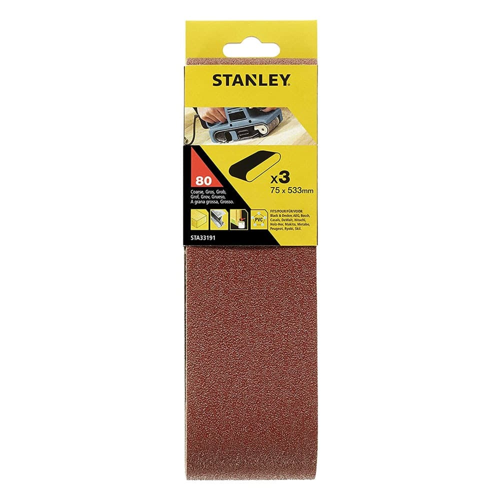 Nastro Abrasivo per Levigatrici a Stanley 80 Gr 75 X 533 mm