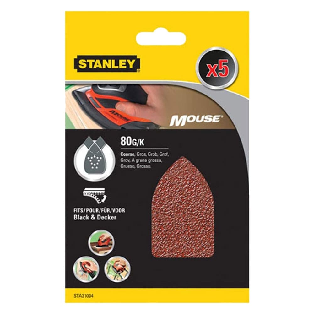 Foglio Stanley Carta Abrasiva a Delta Sta31004 80 Gr