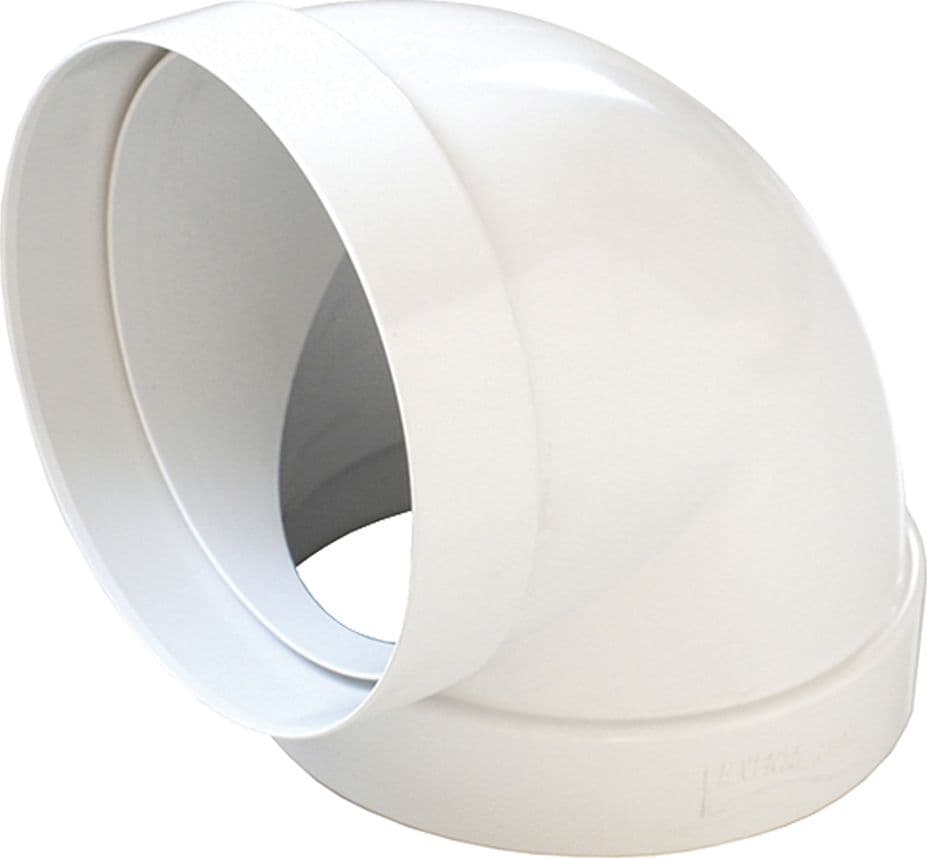 Curva per Aerazione Canalizzata 90° Ø la Ventilazione in PVC 125 mm