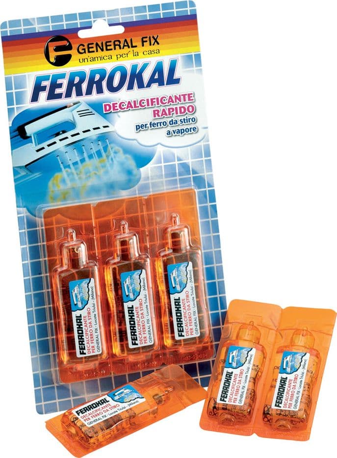 Decalcificante Ferri da Stiro 3 Flaconi da General Fix Ferrokal 20 ml - 2