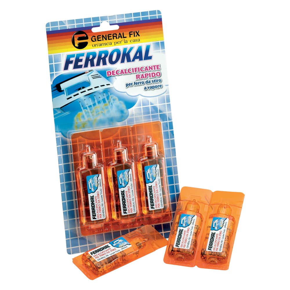 Decalcificante Ferri da Stiro 3 Flaconi da General Fix Ferrokal 20 ml - 2