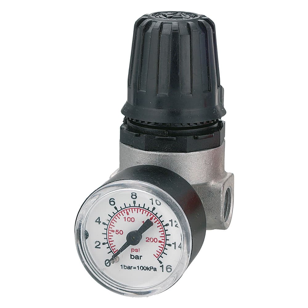 Regolatore di Pressione per Compressore 2 Vie Att. 1/4 F Ani 31 A4 in Acciaio Inox – Ani.Officine Meccaniche