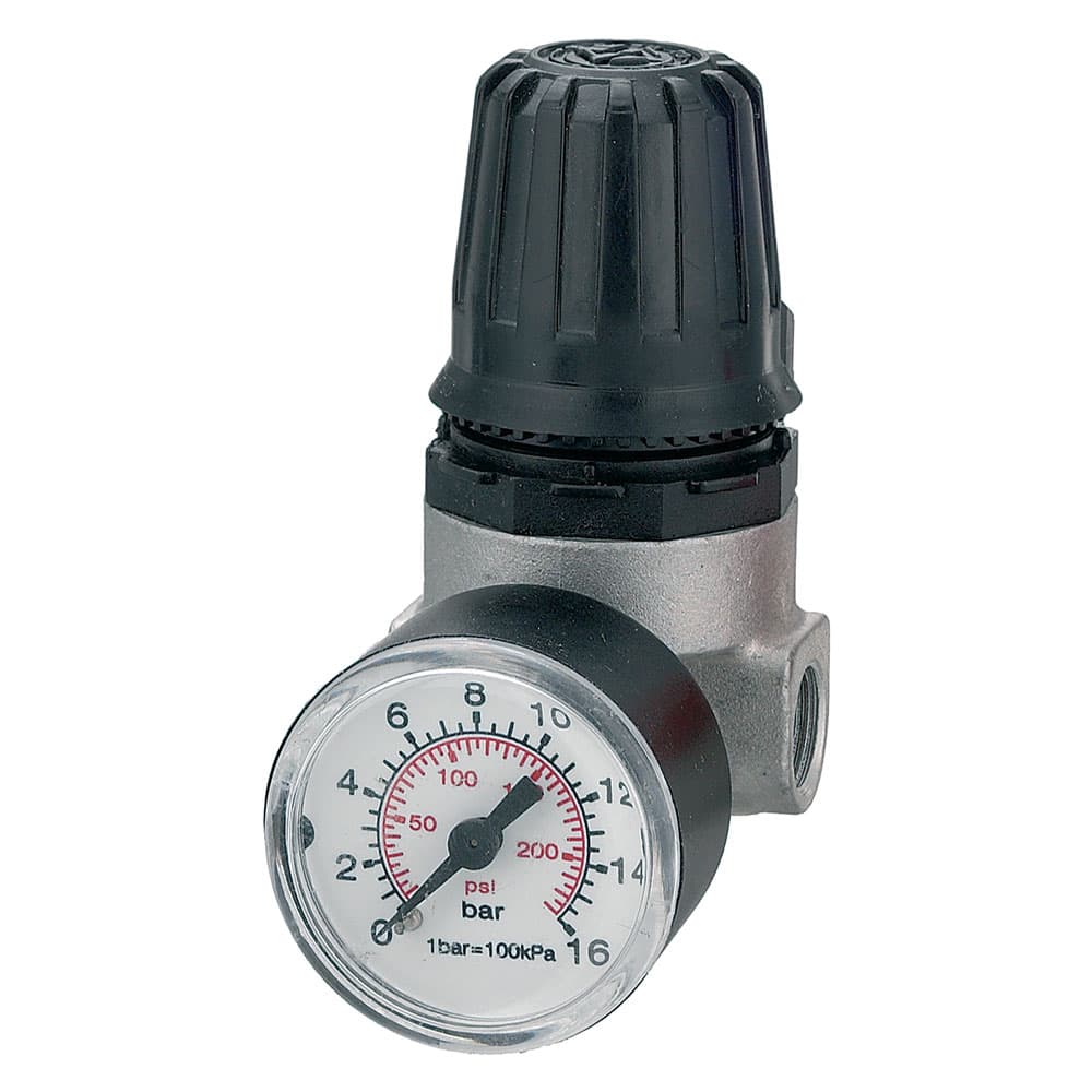 Regolatore di Pressione per Compressore 2 Vie Att. ¼ F Ani 31 A4 - 2