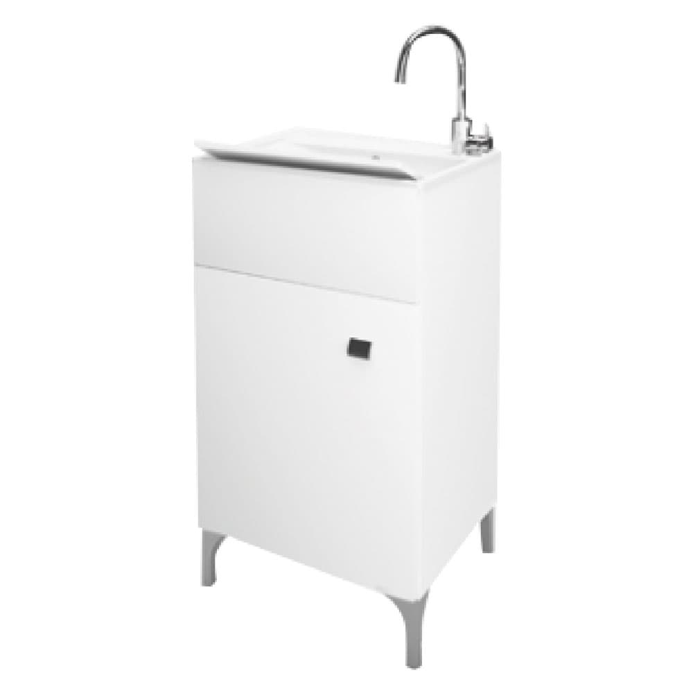 Mobile Lavatoio Anta Singola Savinidue Bianco Lucido 45 x 50 x 83 cm - 2