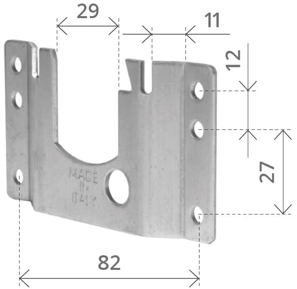 Supporto a Legno Lunghezza Mm 82 - 2
