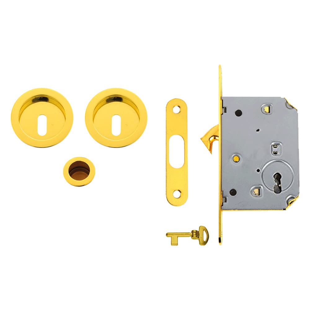 Kit per Porte Scorrevoli Mariva Finitura Oro Lucido 25 Mm - 2