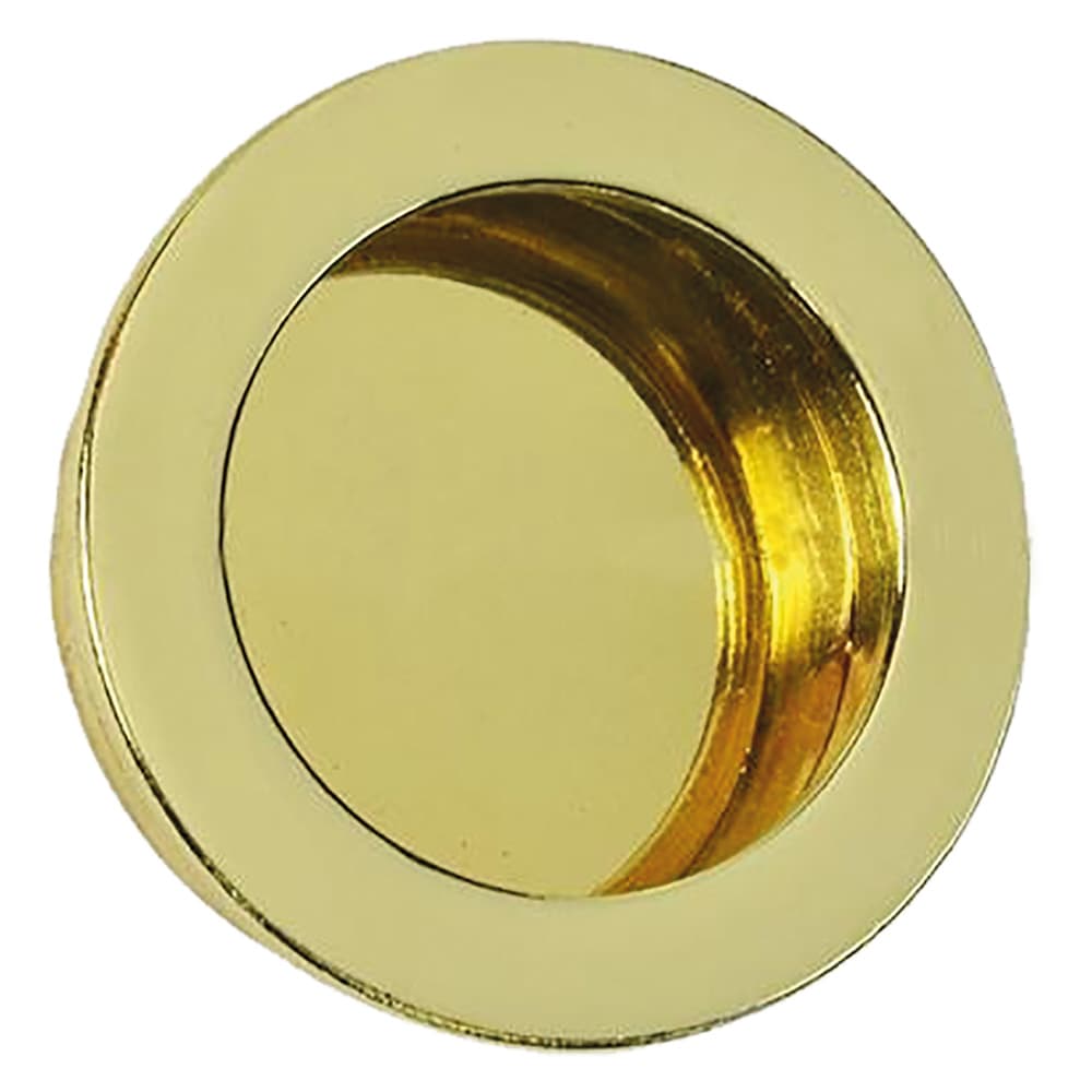 Maniglia Tonda per Porte Scorrevoli Oro Lucido Ø 35 mm - 2