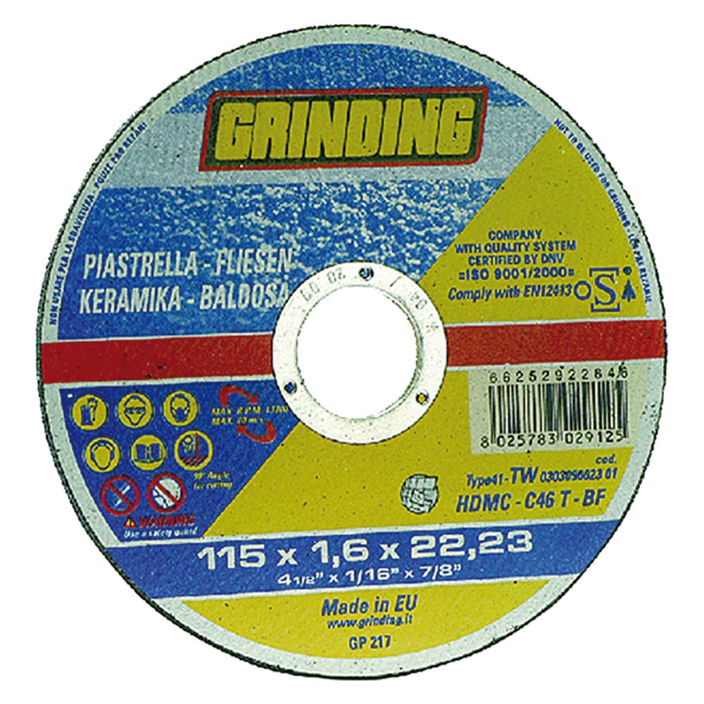 Mola Abrasiva per Marmo Piastrelle Grinding 50 Pezzi Ø 115 x 1,6 - 2