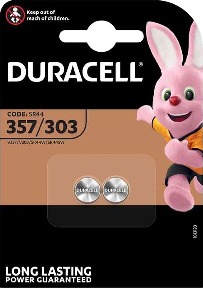 Pila a Bottone Pz 2 Duracell 357 303 1,5 v 10 Blister - 2