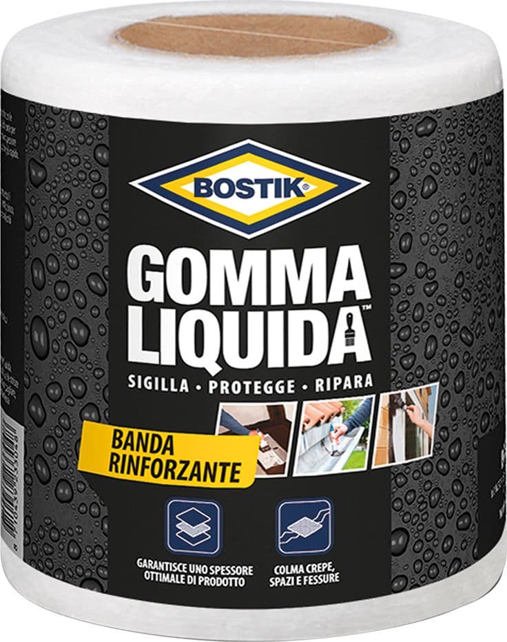 Gomma Liquida Banda Rinforzante Bostik 6 Pezzi 10 X 10 Mt - 2