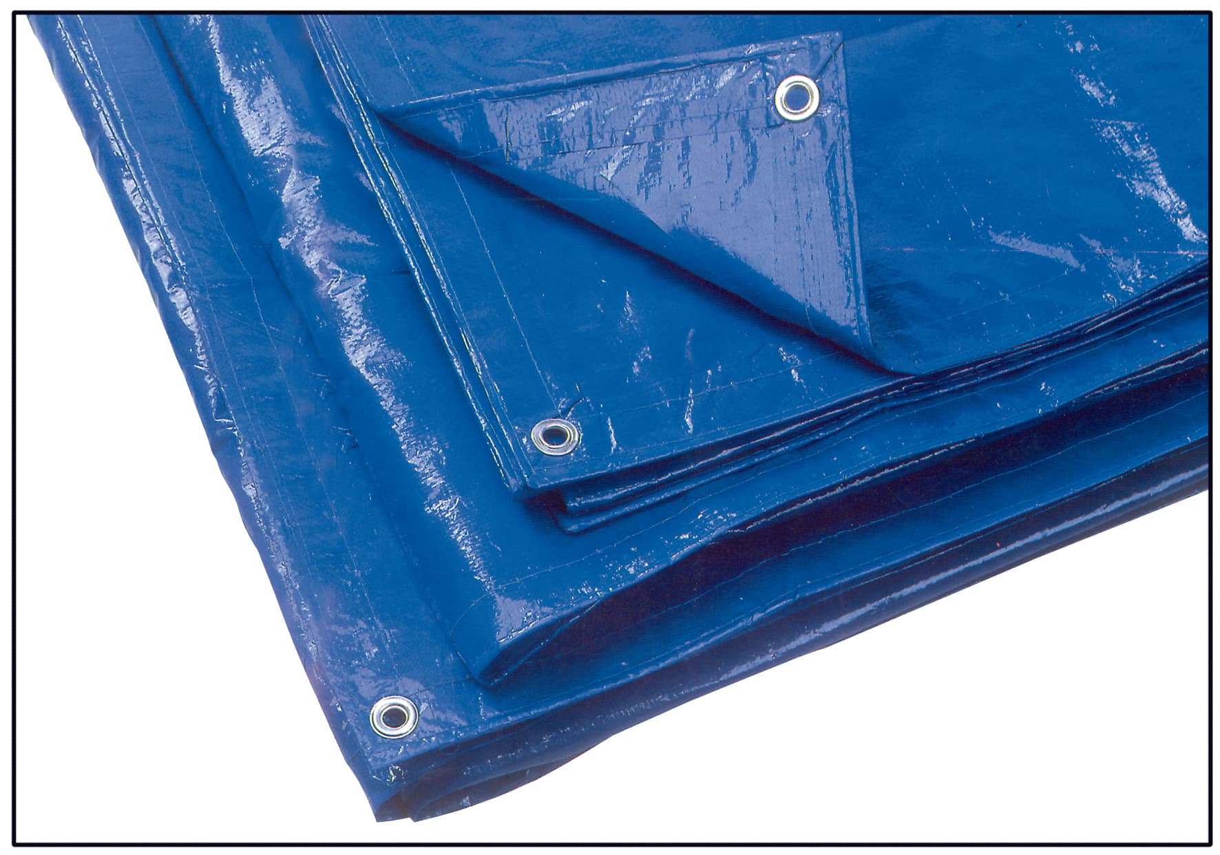 Telo Occhiellato Multiuso in Polietilene Colore Blu M 5 x 6 Utilia - 2