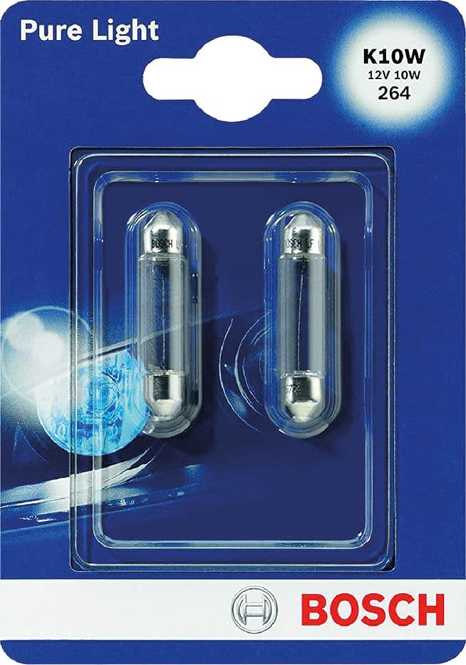 Lampadina per Abitacolo Faro Posteriore 10 Watt Bosch 2 Pezzi - 2