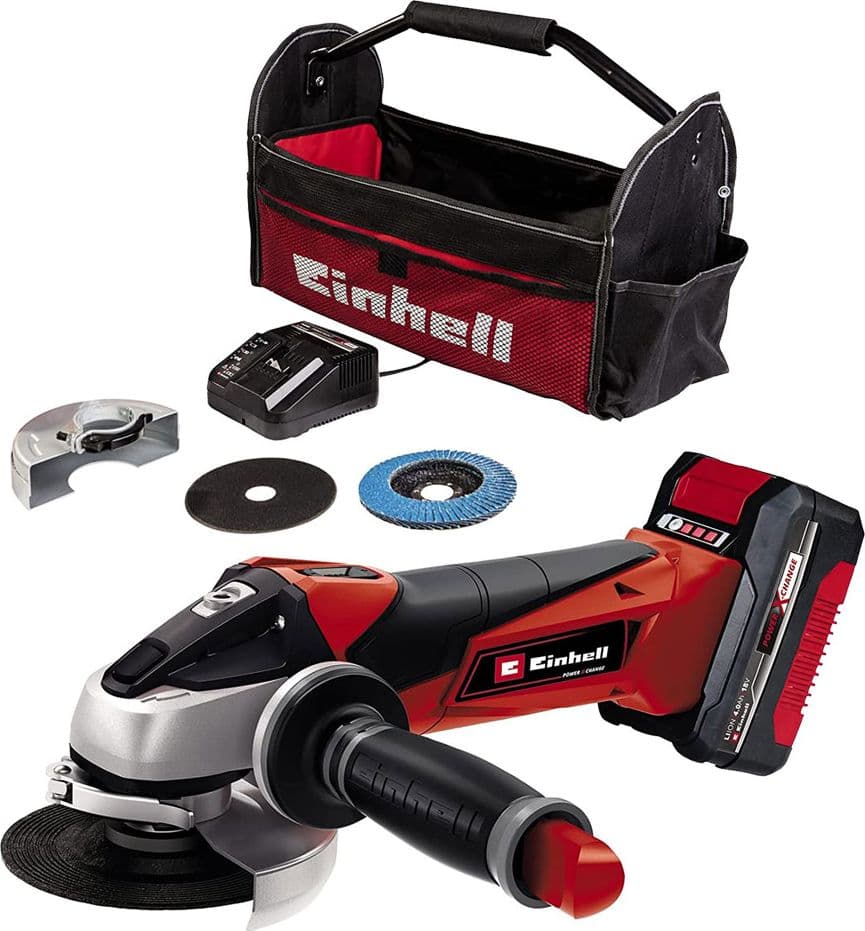 Smerigliatrice Angolare a Batteria Einhell Te Ag 115 Li 18v 4,0 Ah mm
