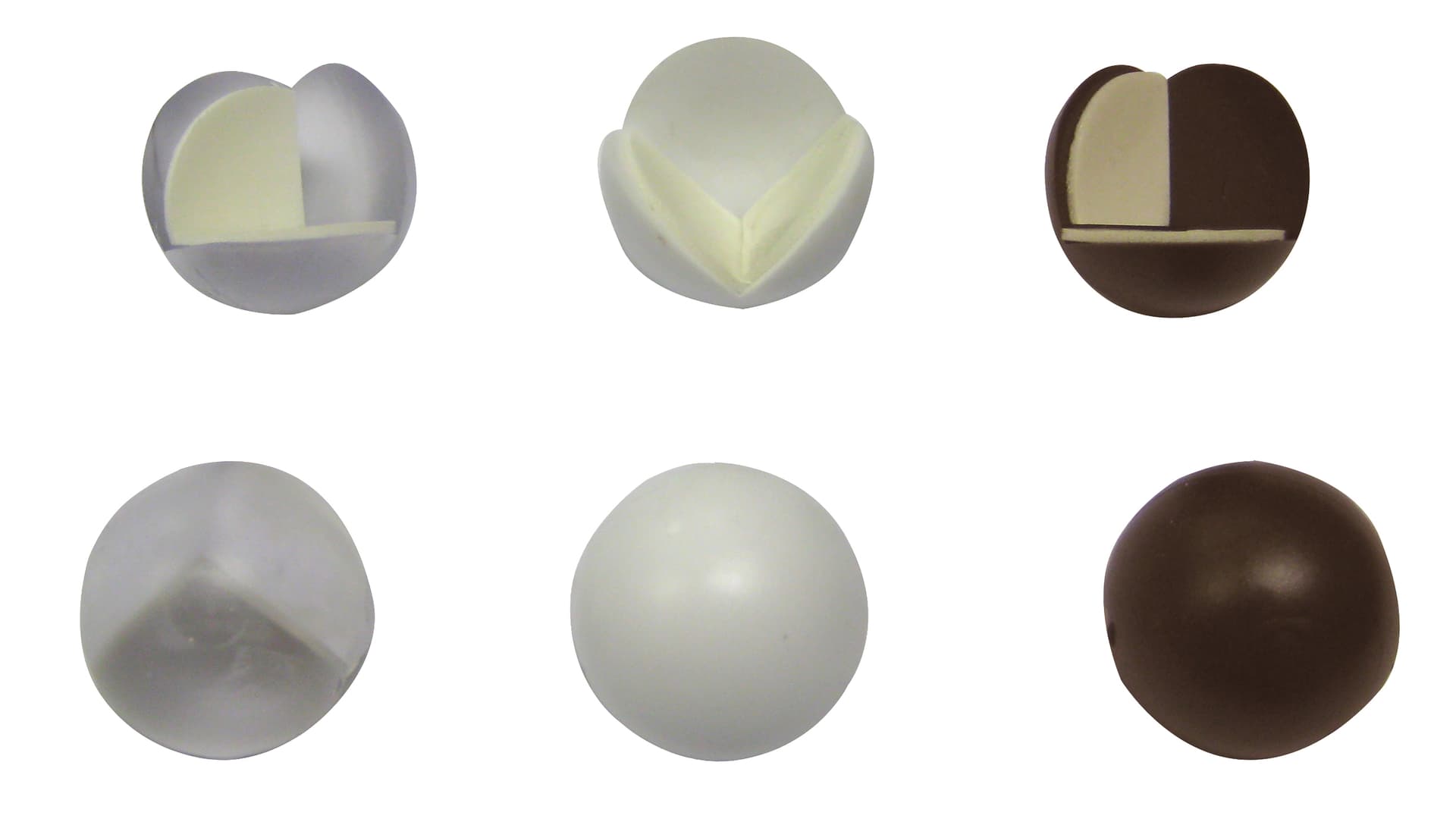 Paraspigoli Adesivo a Sfera Blister 4 Pezzi. Trasparente 12.00 Confezioni - 2