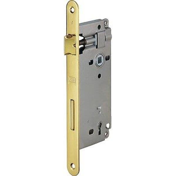 Serratura Patent B.tondo Ottonato 591 Agb I.mm 90 F.mm 22 E.mm 50 - 2
