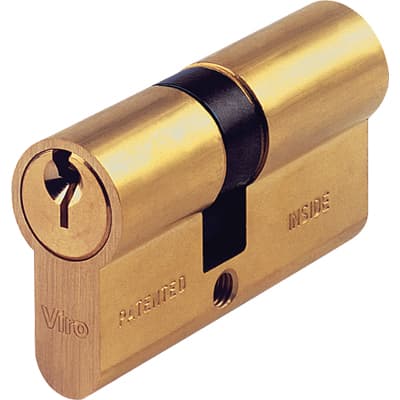 Cilindro Sagomato 700 Viro Ottone Chiavi 3 Camma DIN Mm 80 27 con 53 - 2