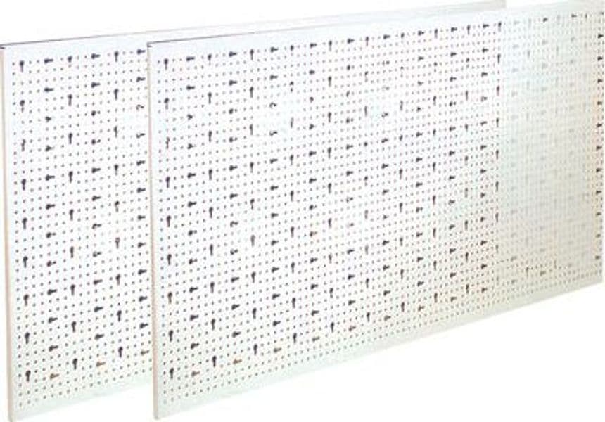 Pannello Espositivo a Fori Asolati Acciaio Verniciato Cm 100X50 Avorio – Autres
