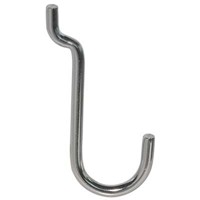 Gancio Uncino Acciaio per Pannello Espositivo Cromato 22 x 53 mm 200 Pezzi - 2