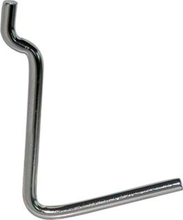 Gancio Uncino Acciaio per Pannello Espositivo Cromato 38 x 53 mm 200 Pezzi - 2
