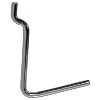 Gancio Uncino Acciaio per Pannello Espositivo Cromato 38 x 53 mm 200 Pezzi - 2