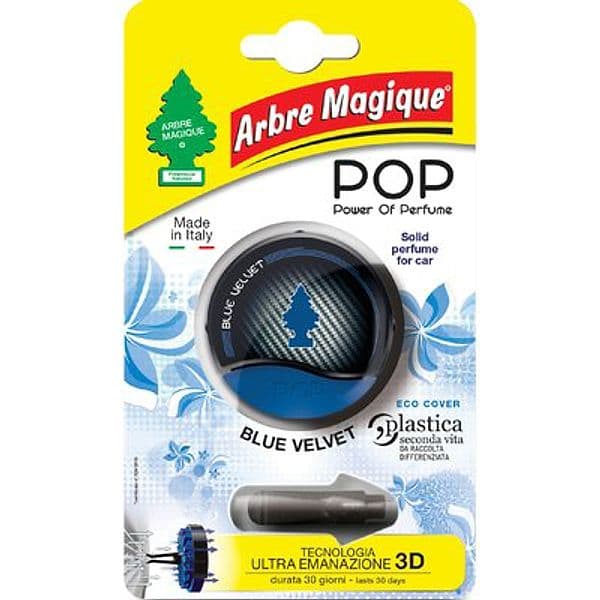 Profumatore Auto Arbre Magique Pop Blue Velvet 12 Pezzi