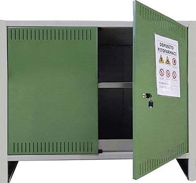 Armadio Fitofarmaci Smontato Prometal Vern Grigio Verde H.mm 800 mm - 2