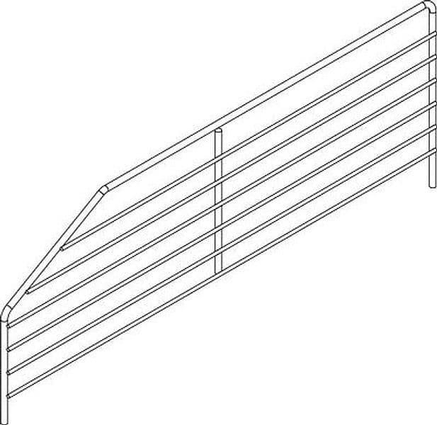 Divisorio per Ripiano Market Acciaio Zincato H. 14 40 cm 8 cm 2 Pezzi - 2
