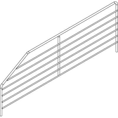 Divisorio per Ripiano Market Acciaio Zincato H. 14 40 cm 8 cm 2 Pezzi - 2