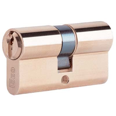 Cilindro Sagomato 8209 Iseo Ottone Chiavi 3 Camma DIN Mm 75 30 con 45 - 2