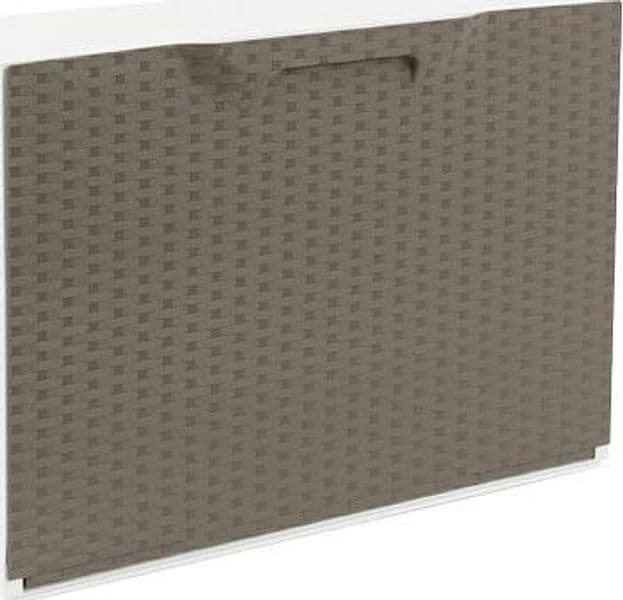 Scarpiera Modulare Rattan Bianco Tortora Cm 51X17,3 H.cm 40,1 – Autres