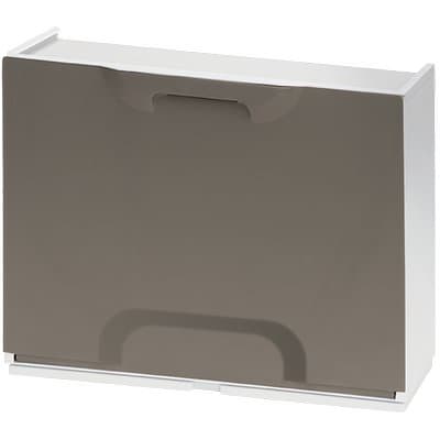 Scarpiera Modulare Unika Bianco Tortora Cm 51X17,3 H.cm 40,1 - 2
