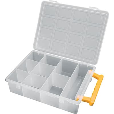 Organizer Portaminuteria Scomparti 9 242 x 188 mm H 60 mm 4 Pezzi - 2