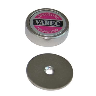 Cricchetto Magnetico a Pasticca Rp Varec con Incontro 3,0 kg 22 mm 24 Pezzi - 2