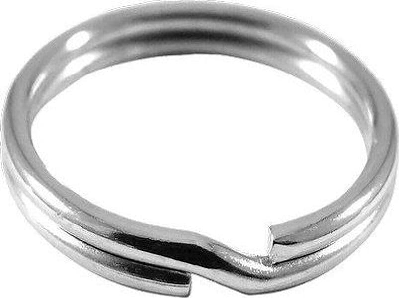Anello Portachiave Acciaio Nichelato 35 mm 100 Pezzi - 2