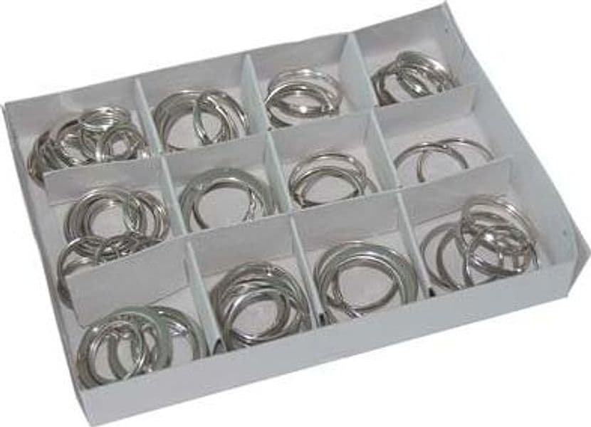 Anello Portachiave Kit Acciaio Nichelato 72 Pezzi - 2