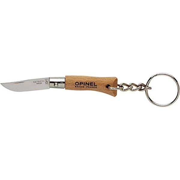 Portachiave Coltello Opinel Inox Faggio N° 4 50 mm 3 Pezzi - 2