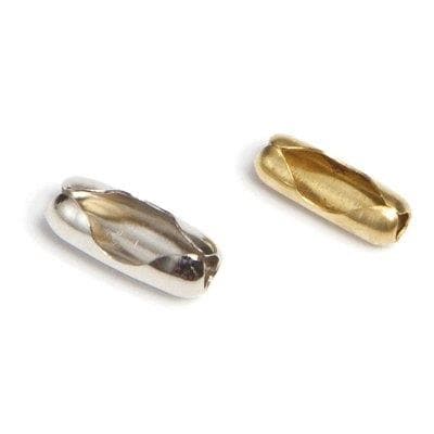 Chiusura Catena a Perline Self Cromata Ø 3,2 mm Ø 3,6 mm 10 Pezzi - 2