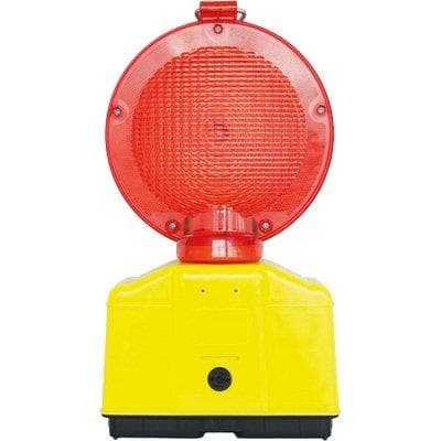 Lampeggiatore Cantiere Luce LED Rosso Posto 2 Batterie - 2