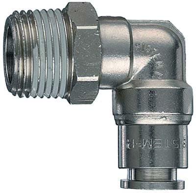 Gomito Girevole Auto Filetto Maschio Ac 50 Cg Ani 10 mm x ¼ M 10 Pezzi - 2