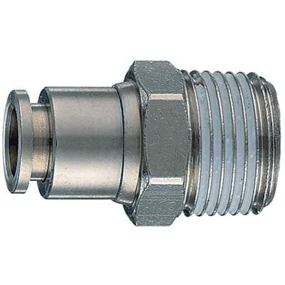 Raccordo Dritto Auto Filetto Maschio Ac 50 a Ani 10 mm x ¼ M 10 Pezzi - 2