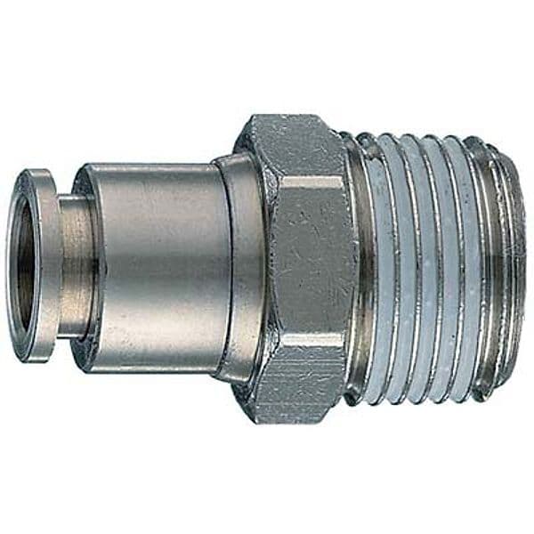 Raccordo Dritto Auto Filetto Maschio Ac 50 a Ani 8 mm x 1/4 M 10 Pezzi - 2