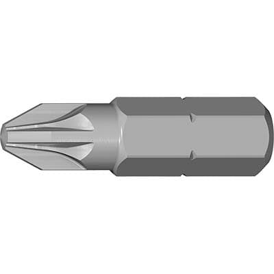 Inserto Croce Pozidriv per Avvitatore Krino Pzxmm 2X25 10 Pezzi - 2