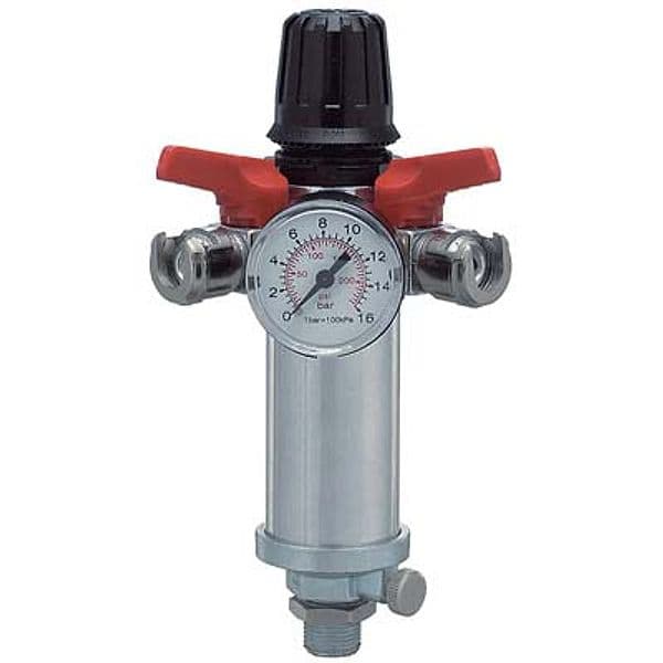 Regolatore Pressione Ac 31 A5 Ani Attacco 3/8m 2 Uscite con Manometro - 2