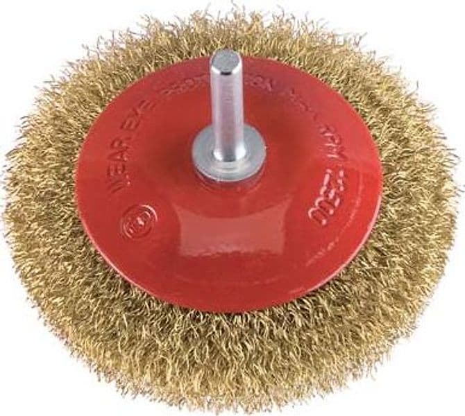 Spazzola Acciaio Conica con Gambo 466 PG G 6 x 25 mm 90 mm 2 Pezzi - 2